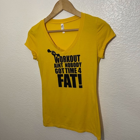 Gym Athletic Bright Yellow Graphic Tee - Picture 2 of 6